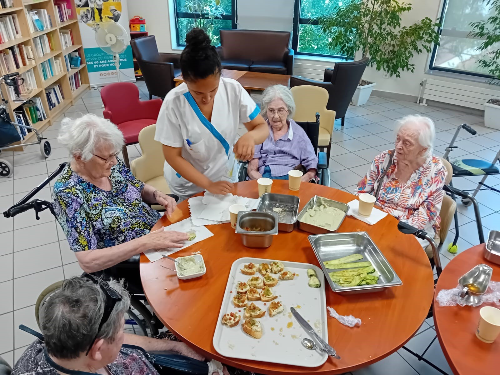 Atelier cuisine pour notre apéritif