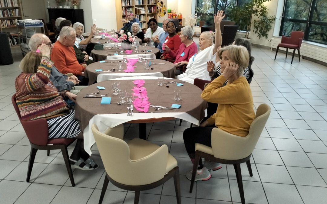 Repas thérapeutique avec les résidents de l’UPDP