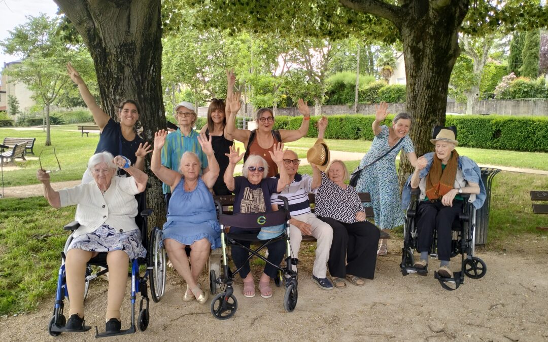 Sortie au parc de Saint Foy Les Lyon avec les résidents de l’UPDP