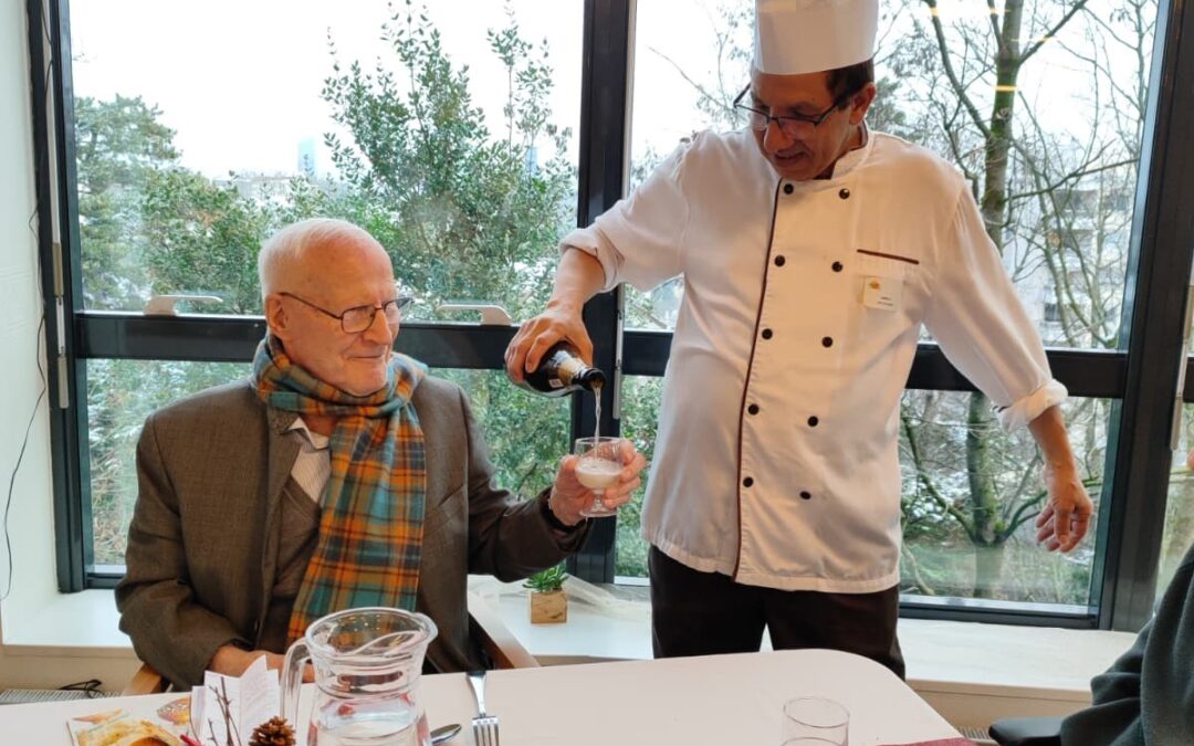 Les repas de fête : une mobilisation au service des résidents