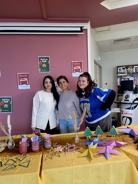 De belles créations pour le marché de Noël des Amandines