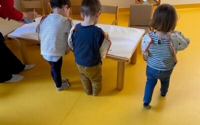 Une belle rencontre entre générations à la crèche
